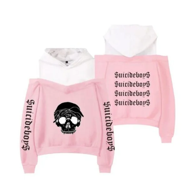 Suicideboys Merch Shoulder Hoodies Women